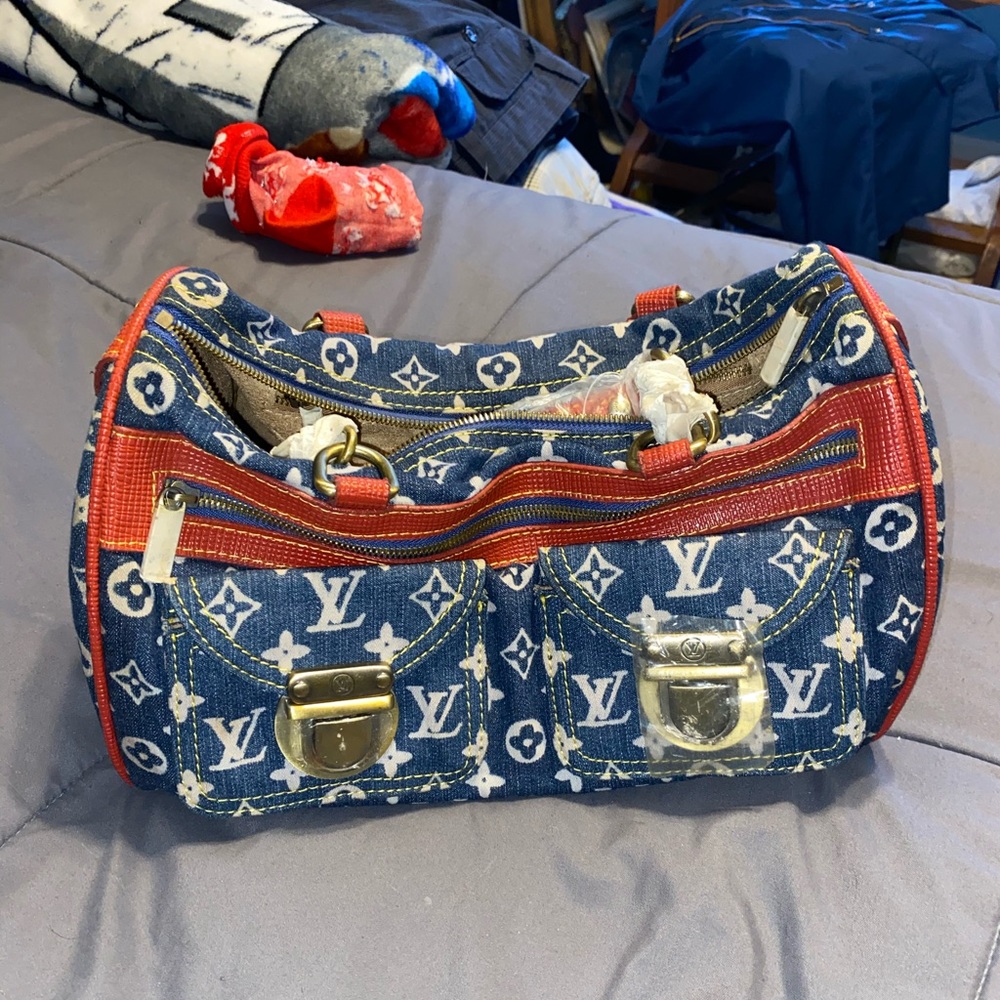 LV denim bag